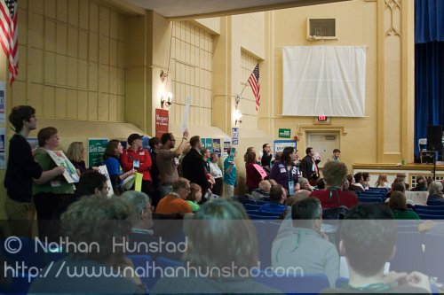 A group of subcaucuses at the SD59 convention